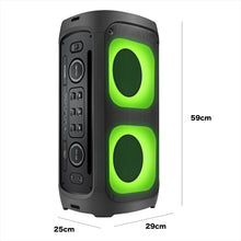 Load image into Gallery viewer, Timo PartyBox T600 Dual 6.5" Woffers Wireless Portable PA Speaker with 2 Wireless Microphone