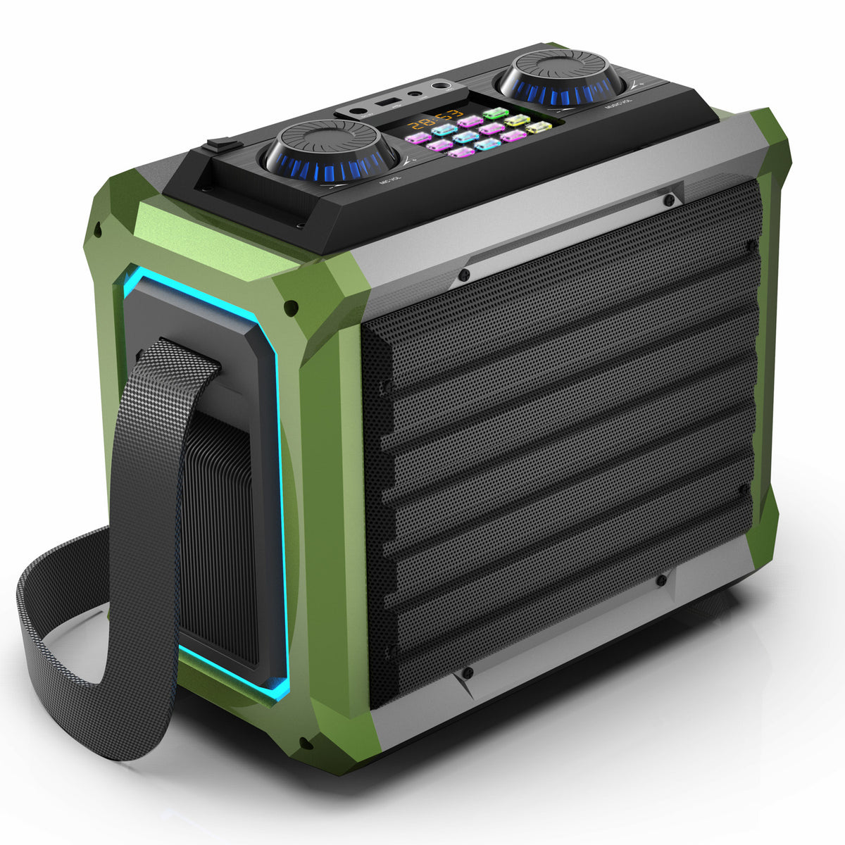 T18 Portable PA System with Removable Carrying Straps and 2 Wireless M ...